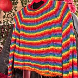 Colorful Striped Women's Sweater